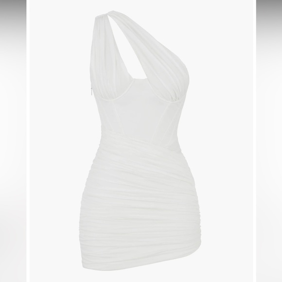 NWT House of CB Clementine Cutout Ruched Minidress XL = L+ = Size 10-12 - Picture 5 of 6